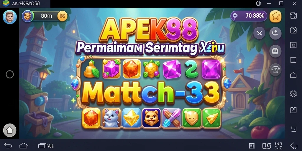 Gameplay seru APEK88 dengan grafis warna-warni.