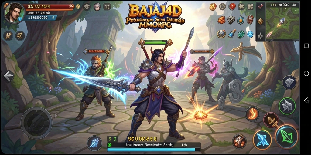 Tampilan menarik saat bertarung dalam game MMORPG BAJAJ4D.