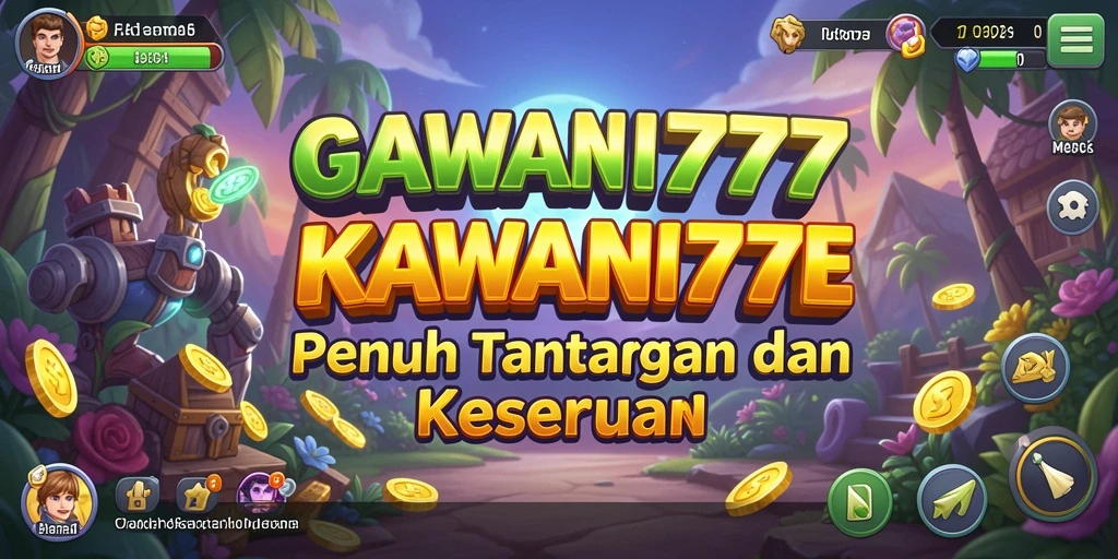 Screenshot gameplay KAWAN777 menunjukkan karakter yang sedang mengumpulkan sumber daya.