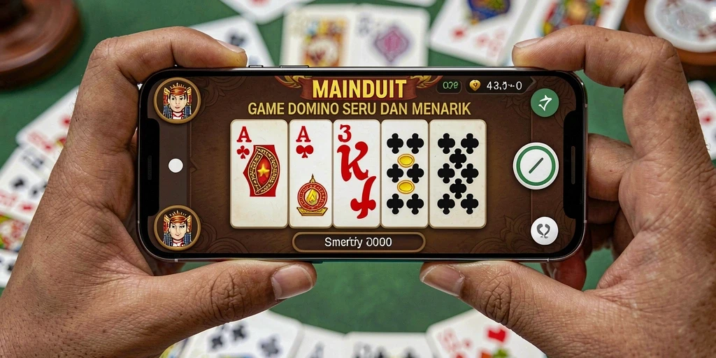 Tampilan menarik dari gameplay Domino di MAINDUIT.