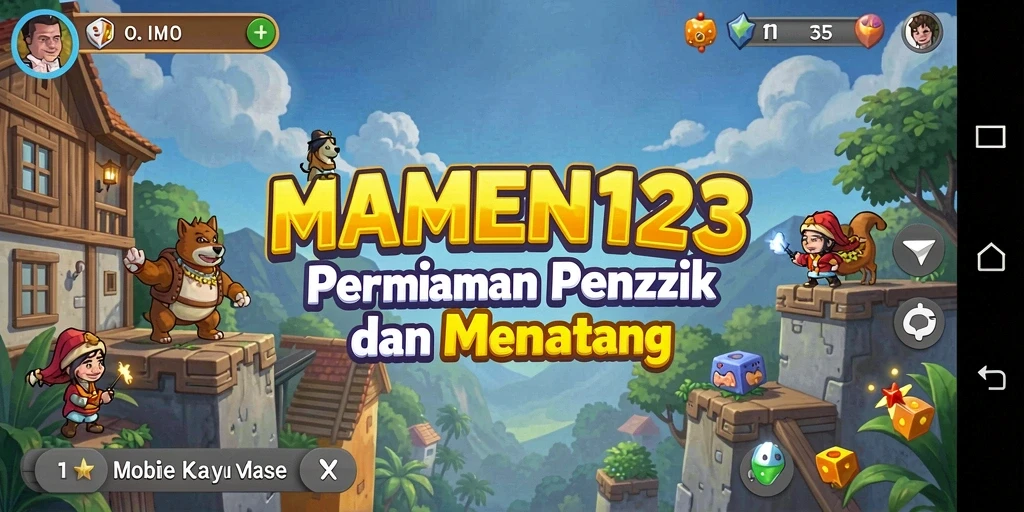 Screenshot MAMEN123 menampilkan gameplay Puzzle yang seru dan menantang.