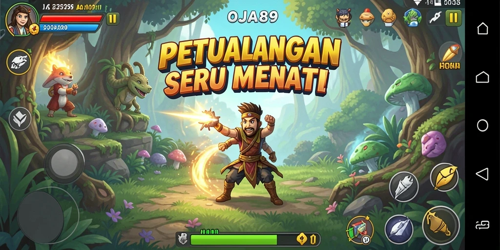 Screenshot gameplay OJA89 yang mendebarkan di dunia petualangan.
