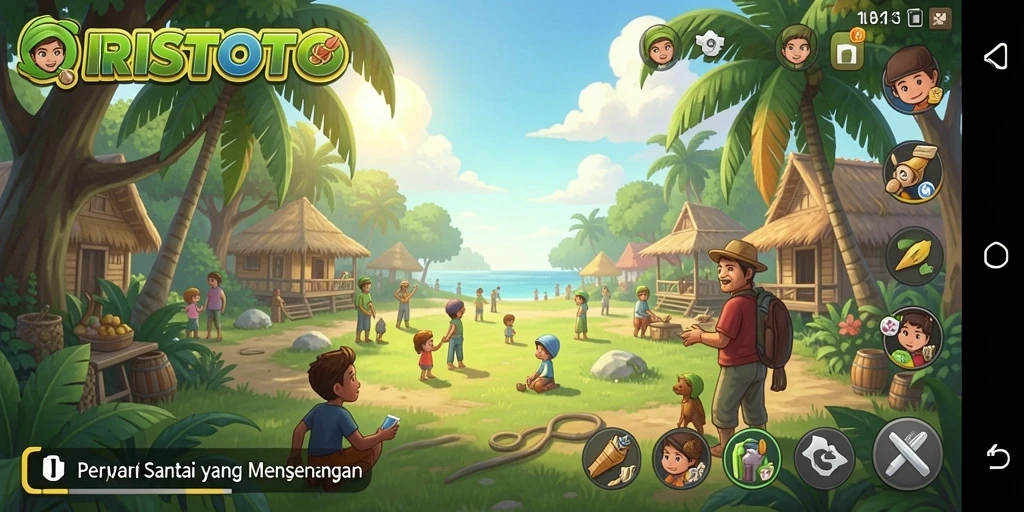 Tangkapan layar ORISTOTO menampilkan aksi menyenangkan dalam game Casual.