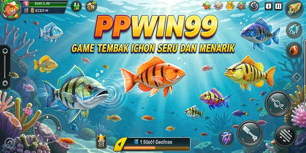 Screenshot gameplay PPWIN99 menampilkan aksi menembak ikan yang seru.