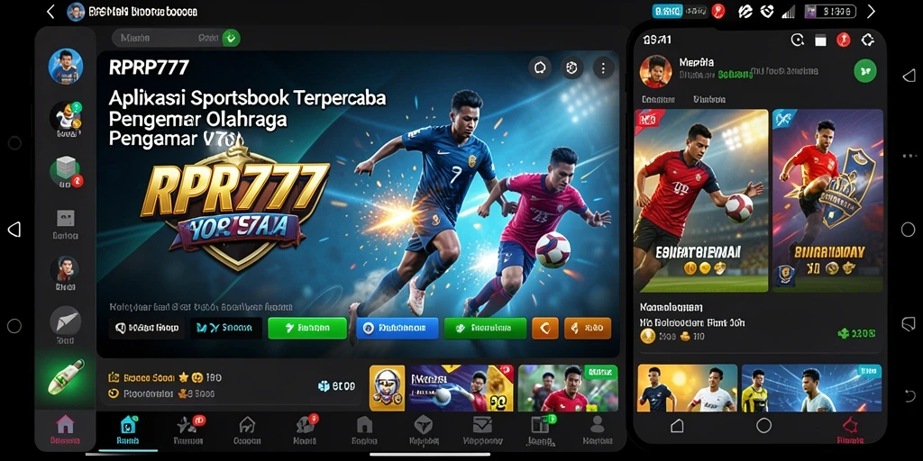 Tampilan gameplay RPRP777 saat memasang taruhan olahraga.