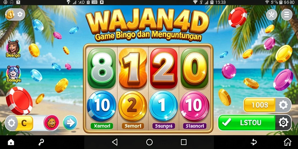 Tampilan gameplay seru WAJAN4D dengan Bingo yang menarik.
